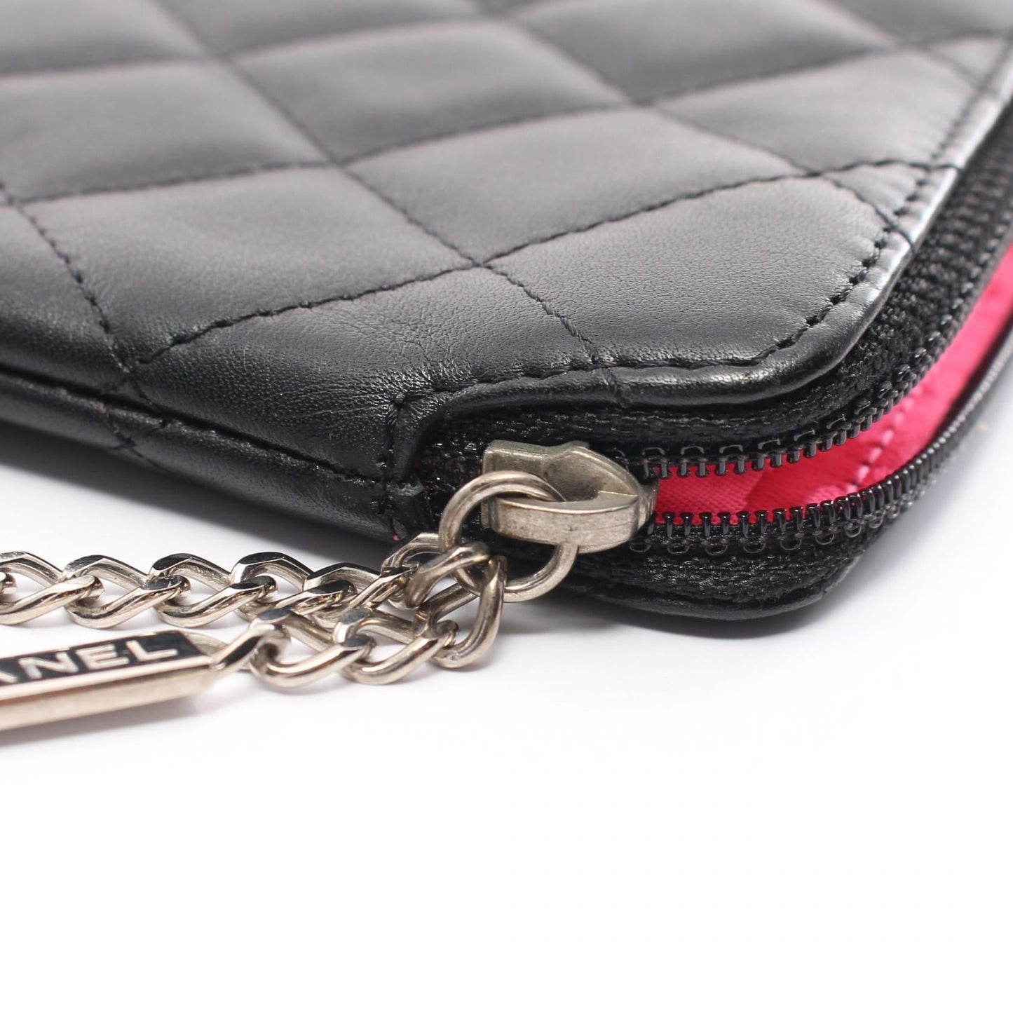 Chanel Cambon Zip Pouch Leather Coin Case 9820703 in New Condition