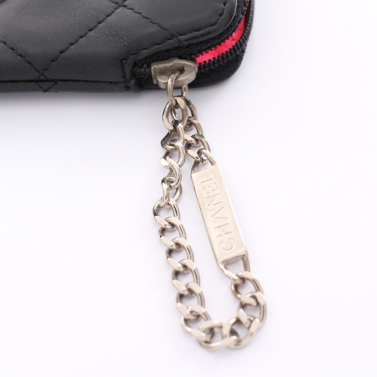 Chanel Cambon Zip Pouch Leather Coin Case 9820703 in New Condition