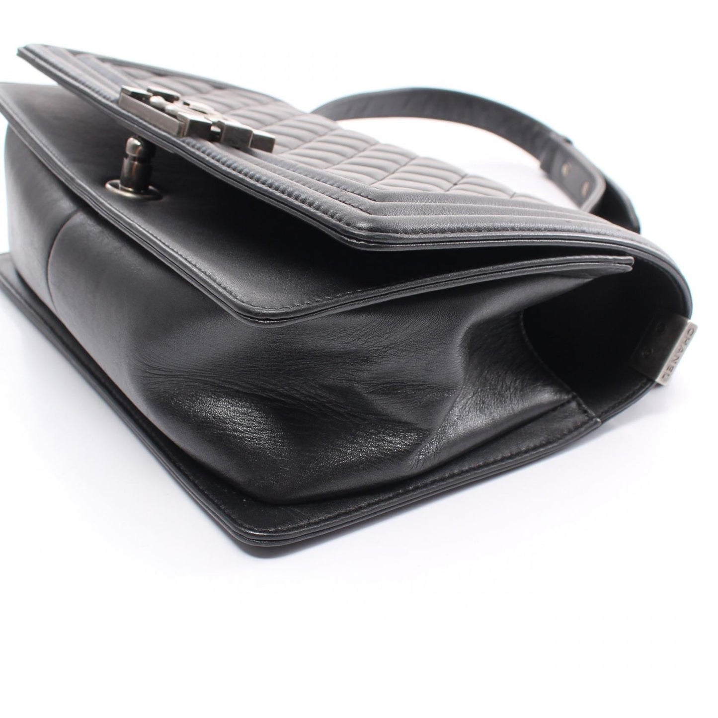Chanel Boy Shoulder Bag Lambskin Black