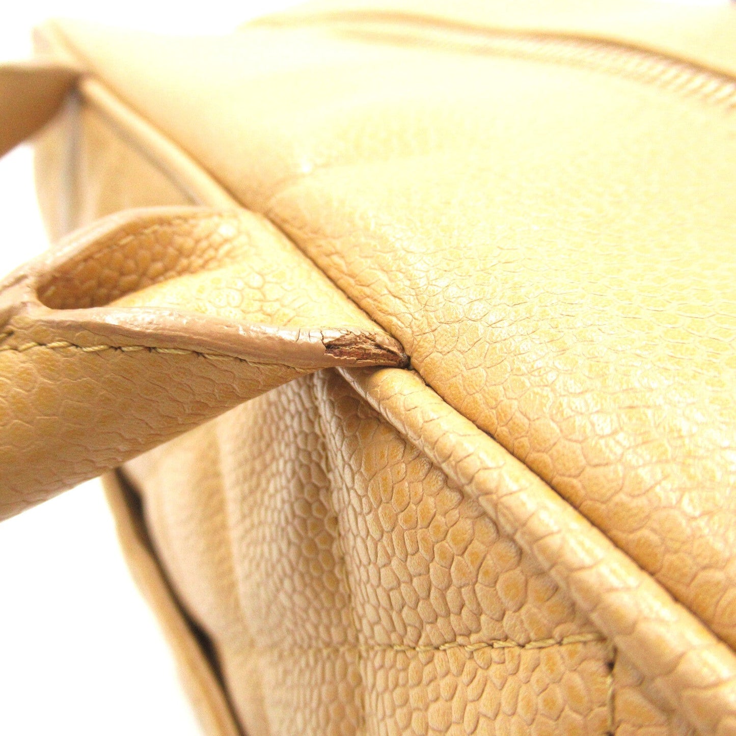 Chanel Boston Bag Leather Handbag in New Condition