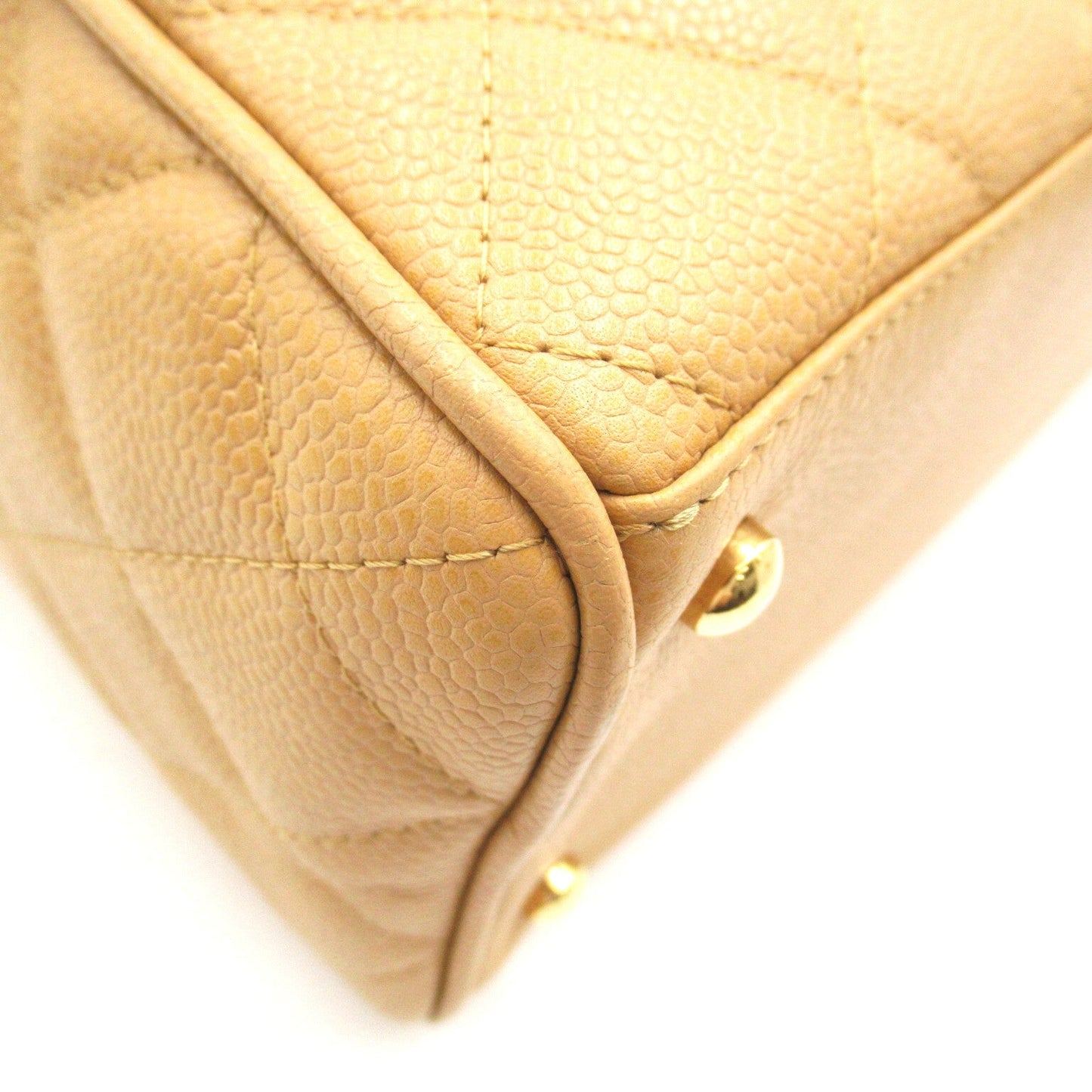 Chanel Boston Bag Leather Handbag in New Condition