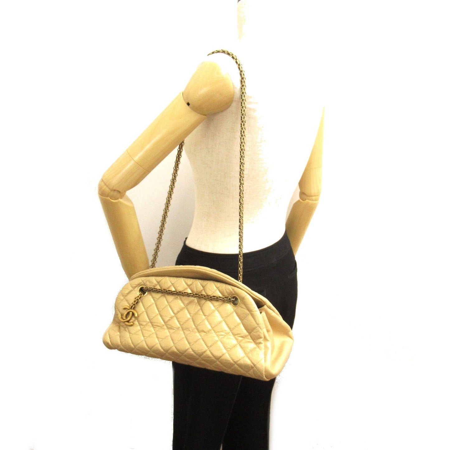 Chanel Mademoiselle Chain Shoulder Leather Shoulder Bag 15697593 in Great Condition