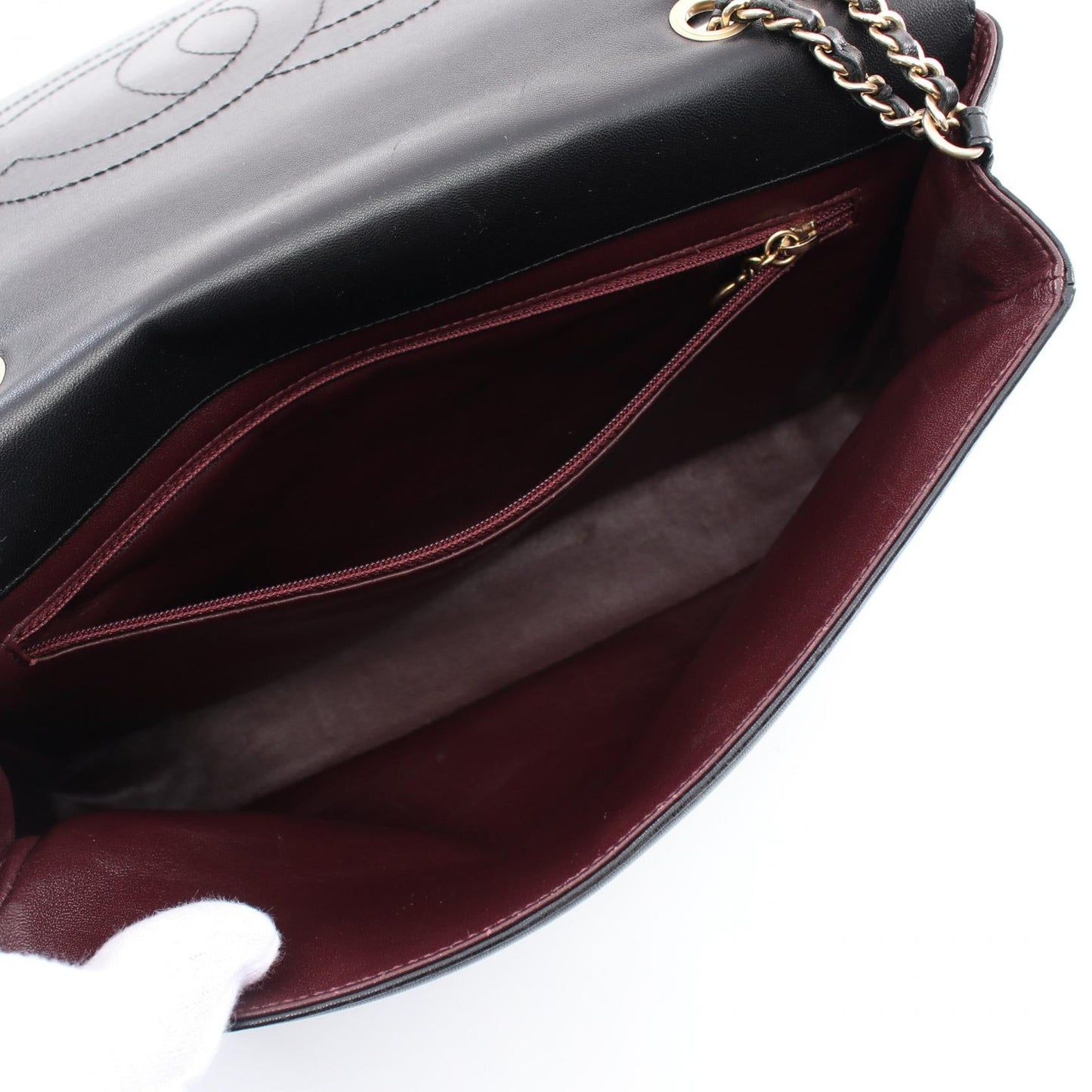 Chanel CC Full Flap Matelasse Bag Leather Shoulder Bag in New Condition