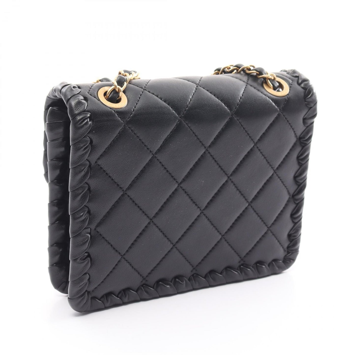 Chanel Matelasse Lambskin Shoulder Bag Black