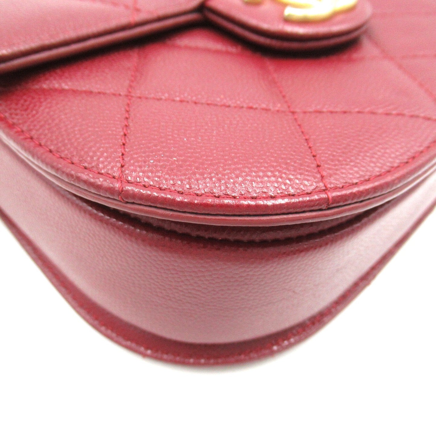 Chanel CC Quilted Caviar Crossbody Bag Leather Crossbody Bag AS2484