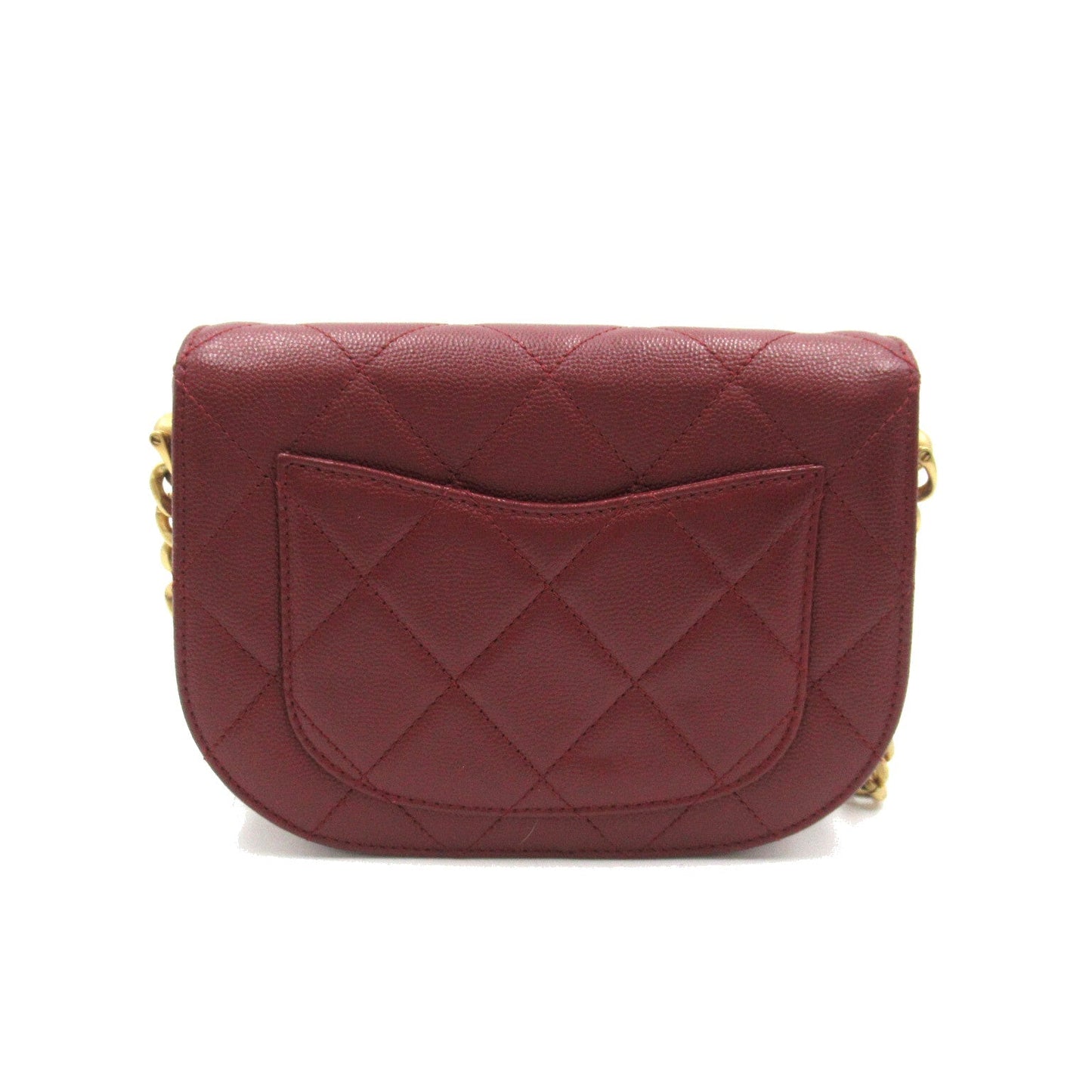 Chanel CC Quilted Caviar Crossbody Bag Leather Crossbody Bag AS2484