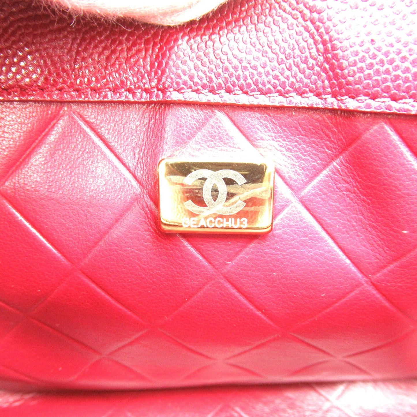 Chanel CC Quilted Caviar Crossbody Bag Leather Crossbody Bag AS2484