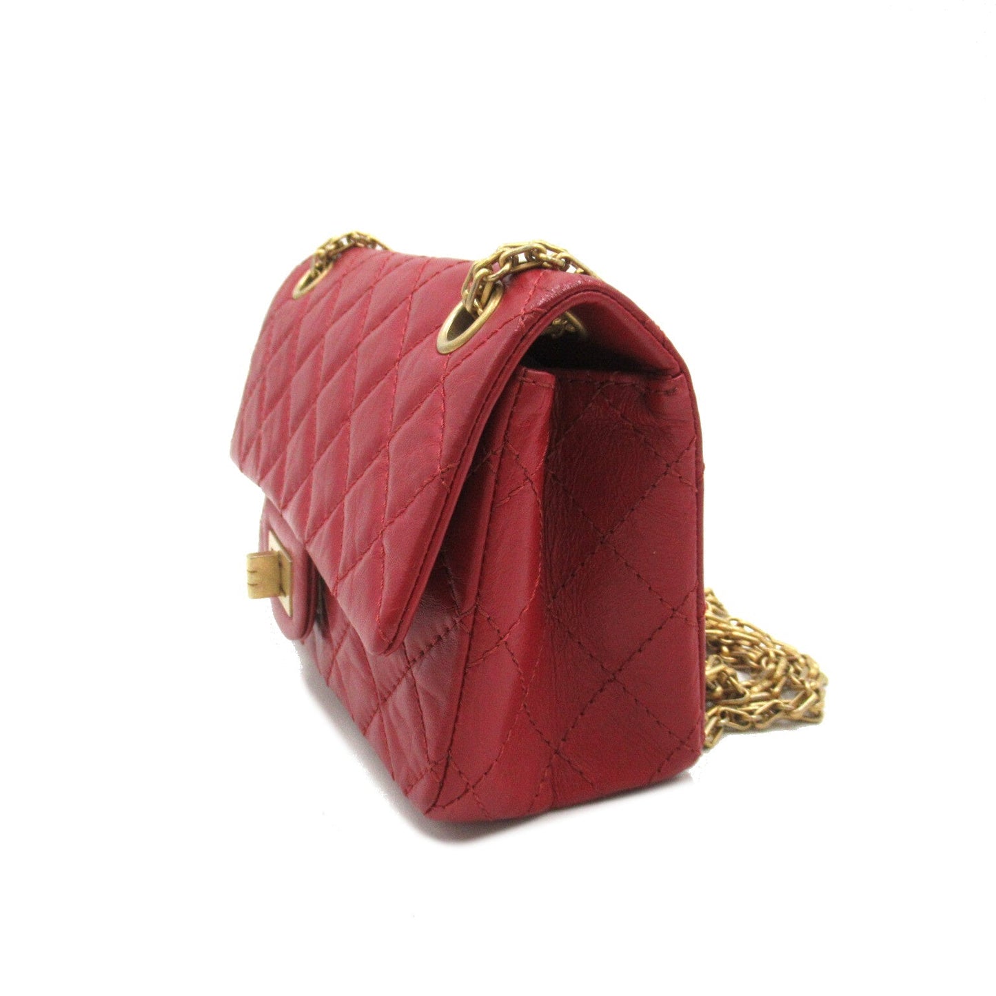 Chanel Quilted 2.55 Reissue Mini Flap Leather Shoulder Bag AS0874 in New Condition