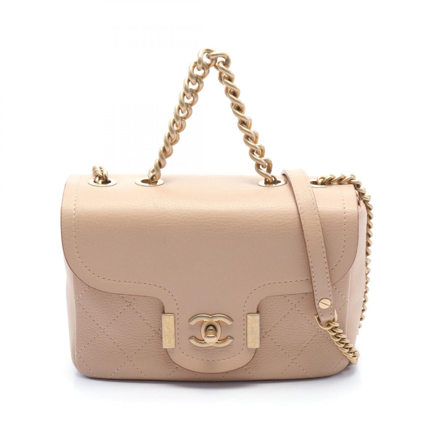 Chanel CC Quilted Leather Chain Shoulder Bag Leather Shoulder Bag A57217 in New Condition
