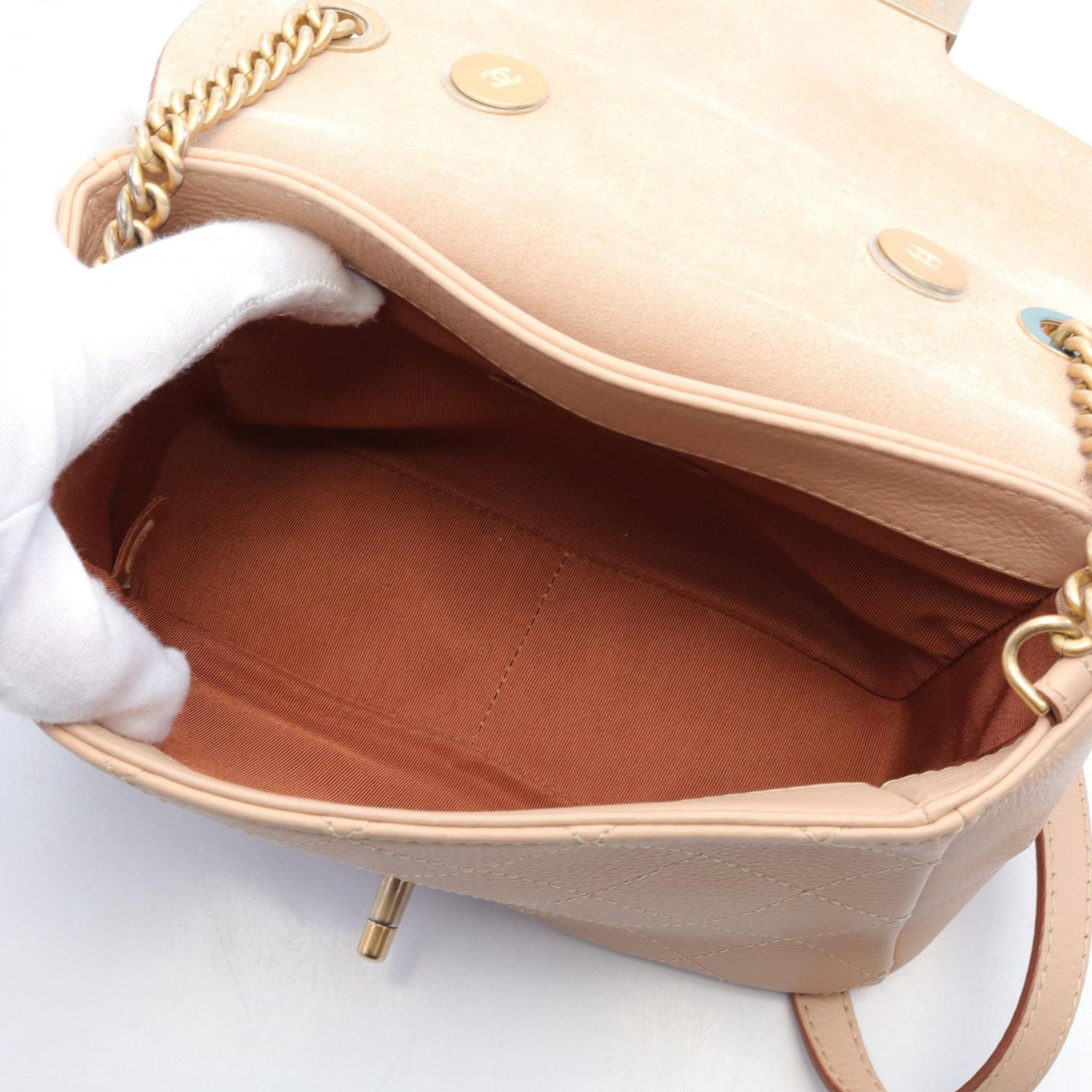 Chanel Leather Matelasse Shoulder Bag A57217