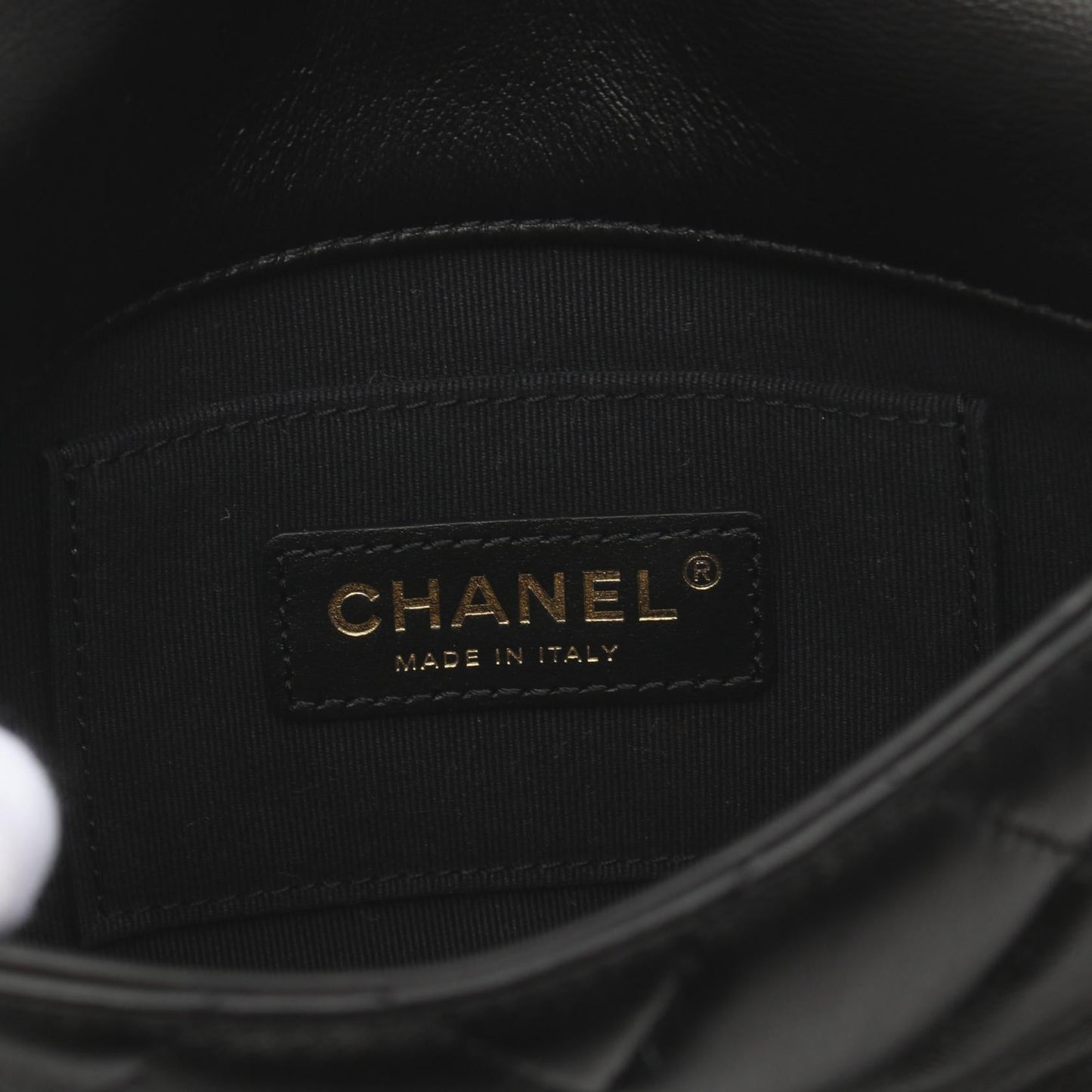 Chanel Matelasse Lambskin Shoulder Bag Black
