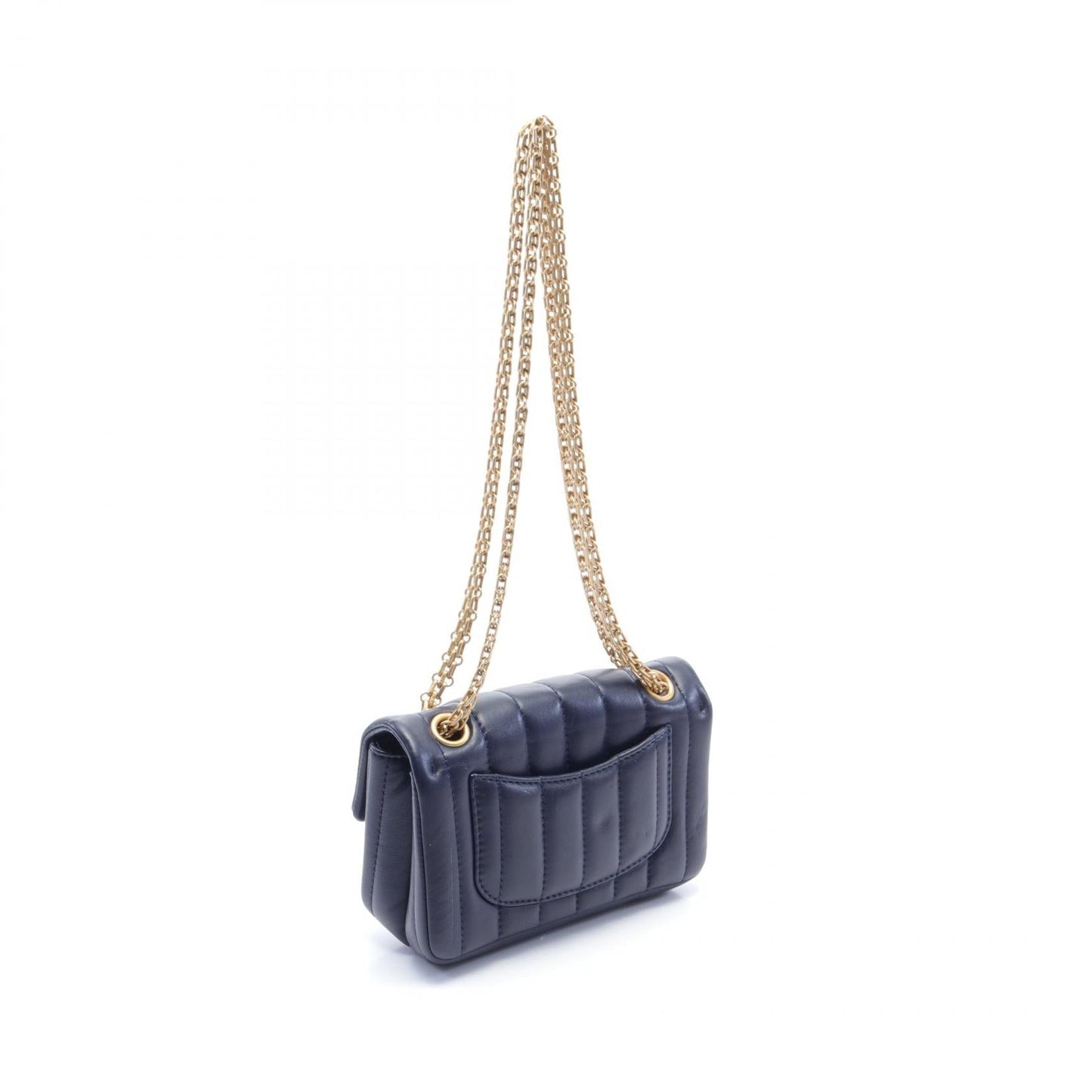 Chanel 2.55 Lambskin Shoulder Bag Navy
