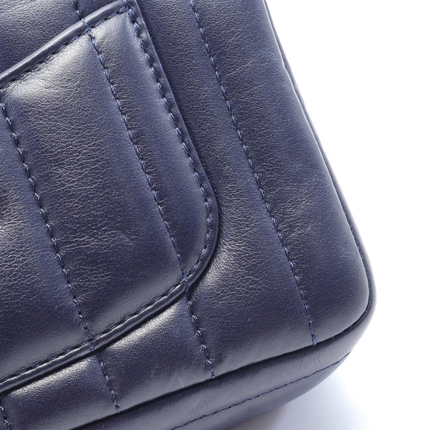 Chanel 2.55 Lambskin Shoulder Bag Navy