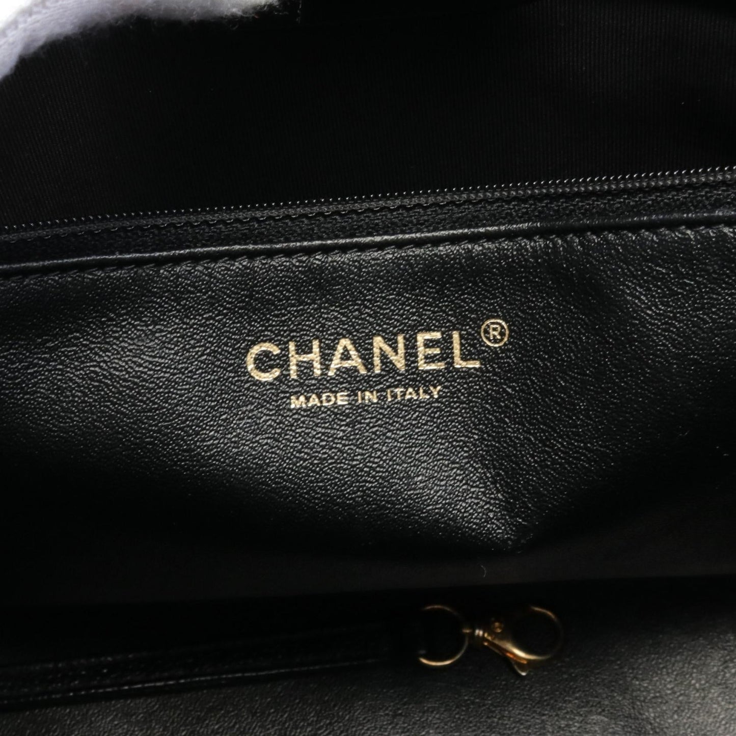 Chanel Quilted Caviar Chain Tote Bag Leather Tote Bag