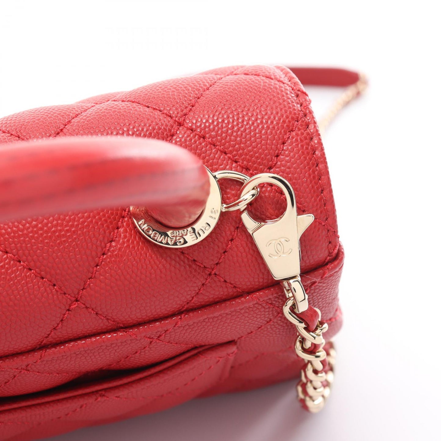 Chanel Coco Handle XXS Top Handle Bag Red