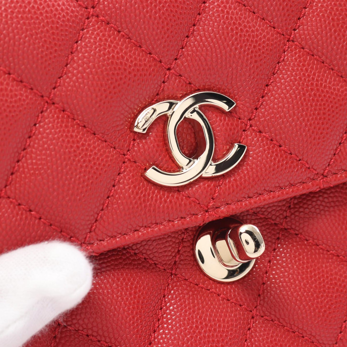 Chanel Coco Handle XXS Top Handle Bag Red