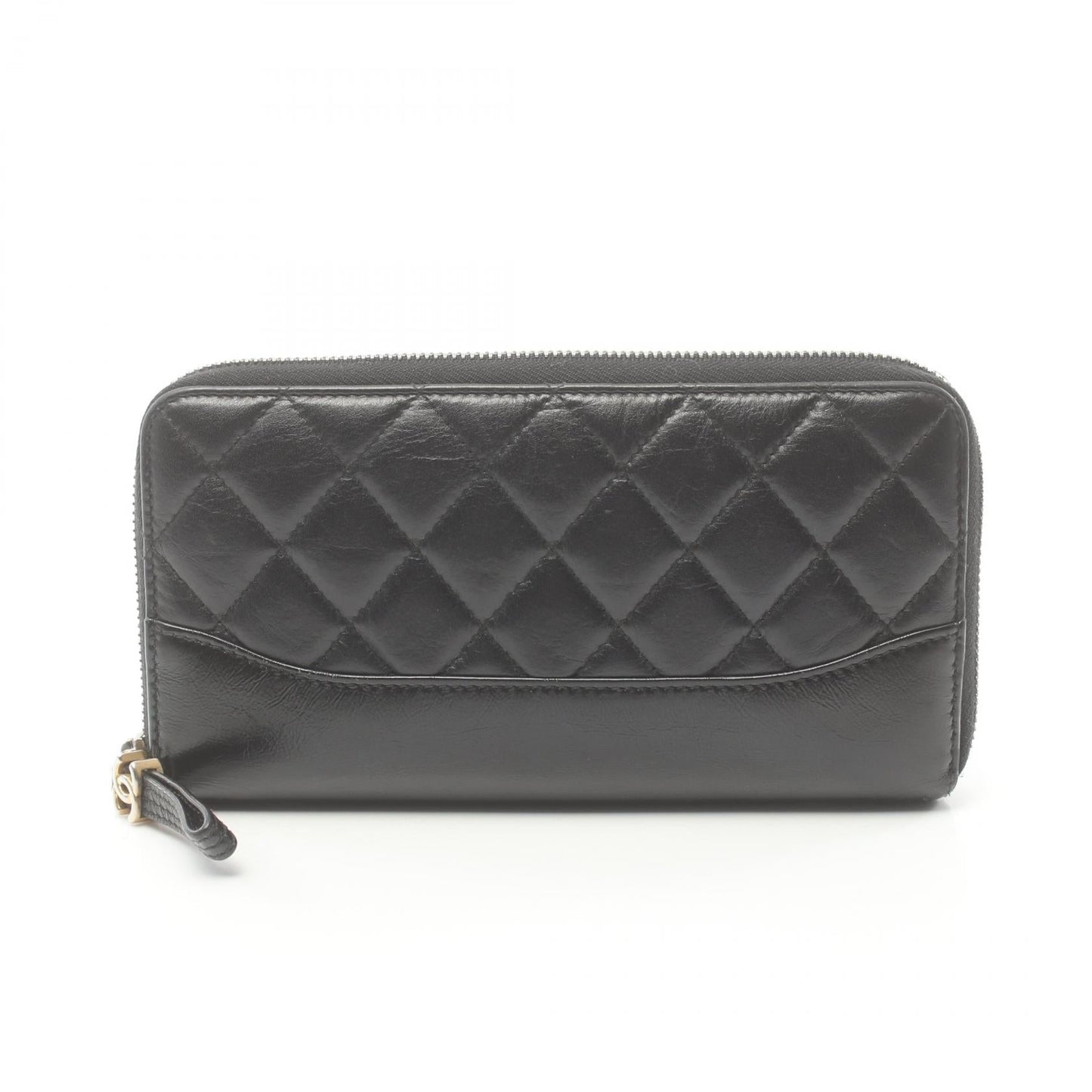 Chanel Quilted Leather Zip Around Wallet Leather Long Wallet in New Condition