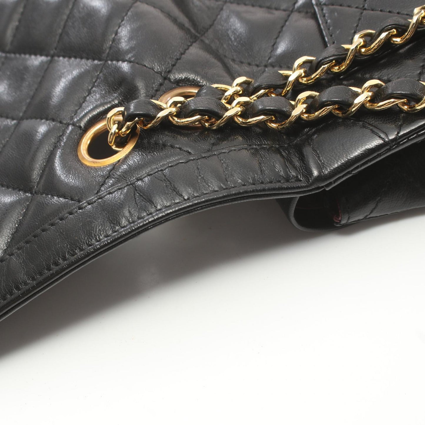 Chanel MATRASSE W Flap Chain Shoulder Bag Leather Shoulder Bag 2419589 in New Condition