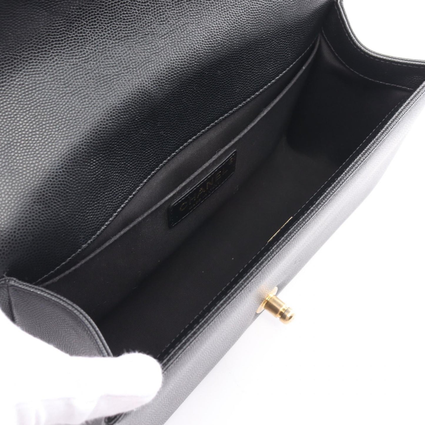 Chanel Boy Matelasse Shoulder Bag Black