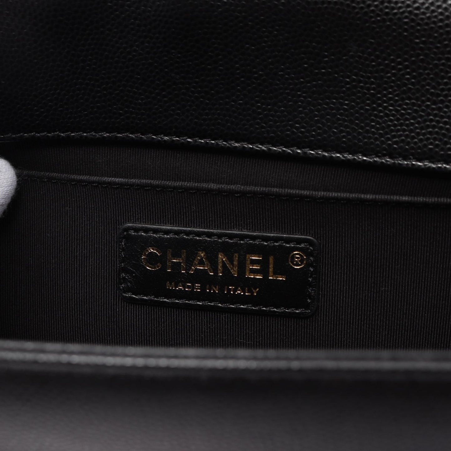 Chanel Boy Matelasse Shoulder Bag Black