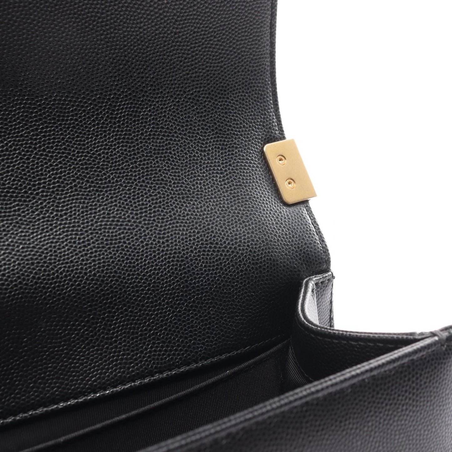 Chanel Boy Matelasse Shoulder Bag Black