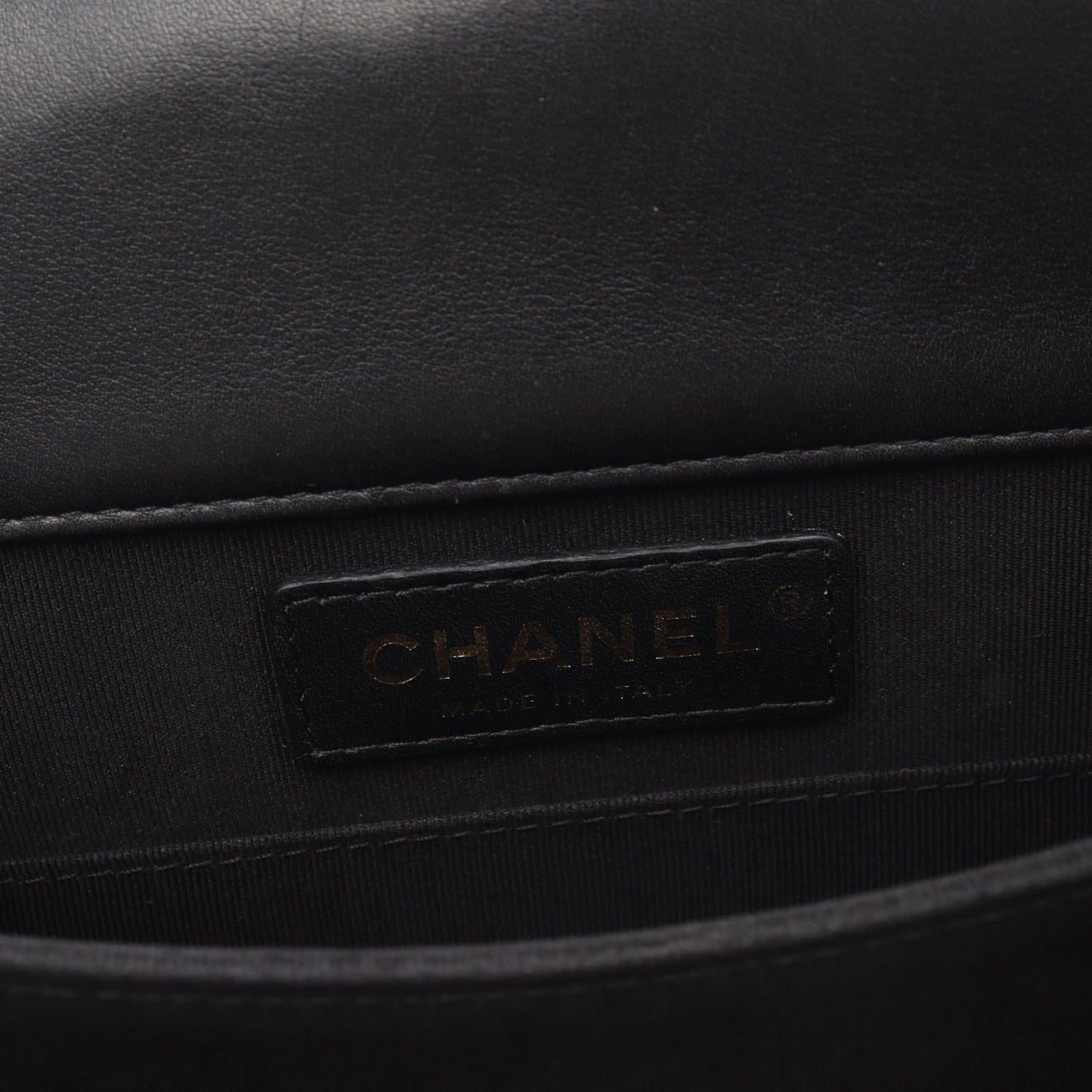Chanel Boy V-Stitch Lambskin Shoulder Bag