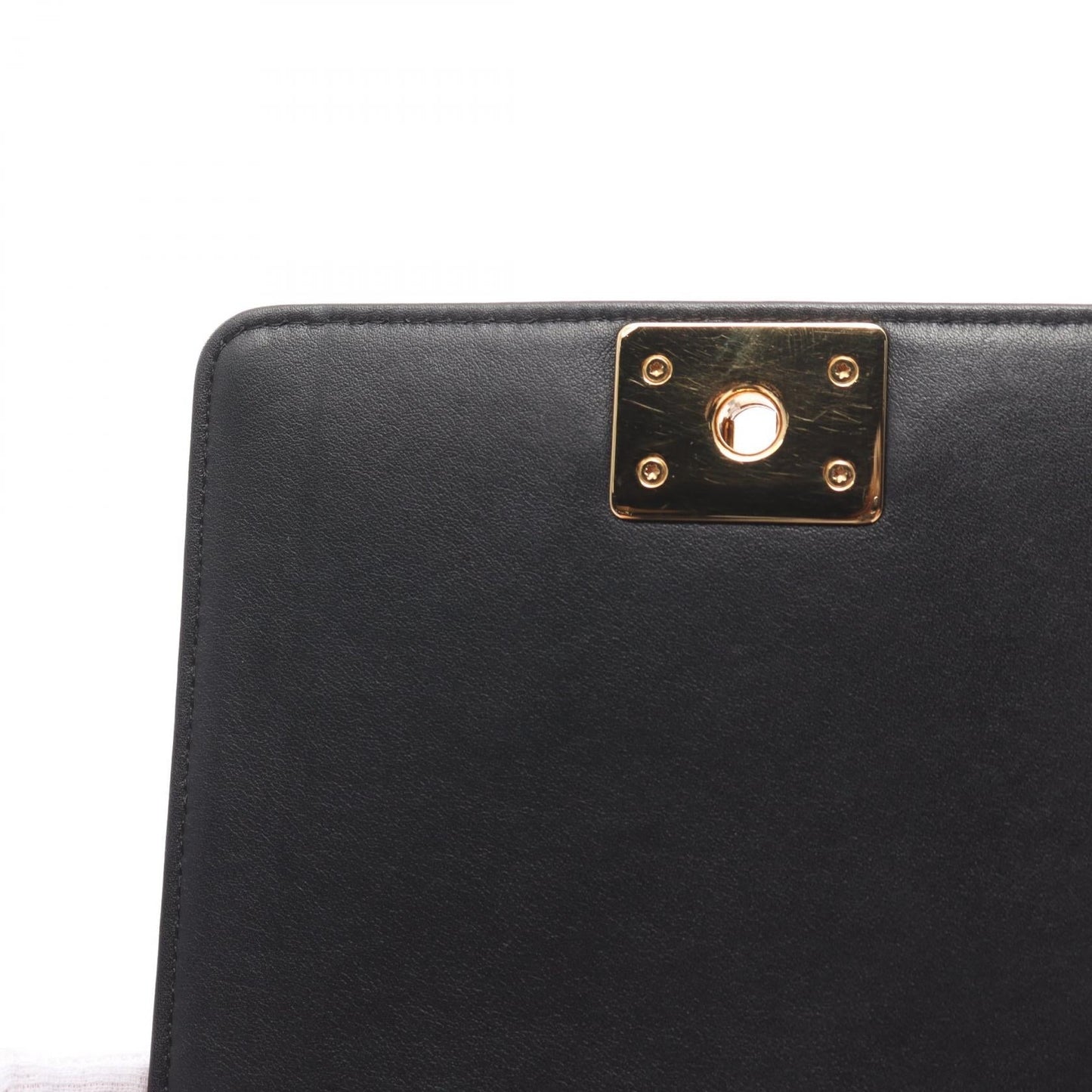 Chanel Boy V-Stitch Lambskin Shoulder Bag