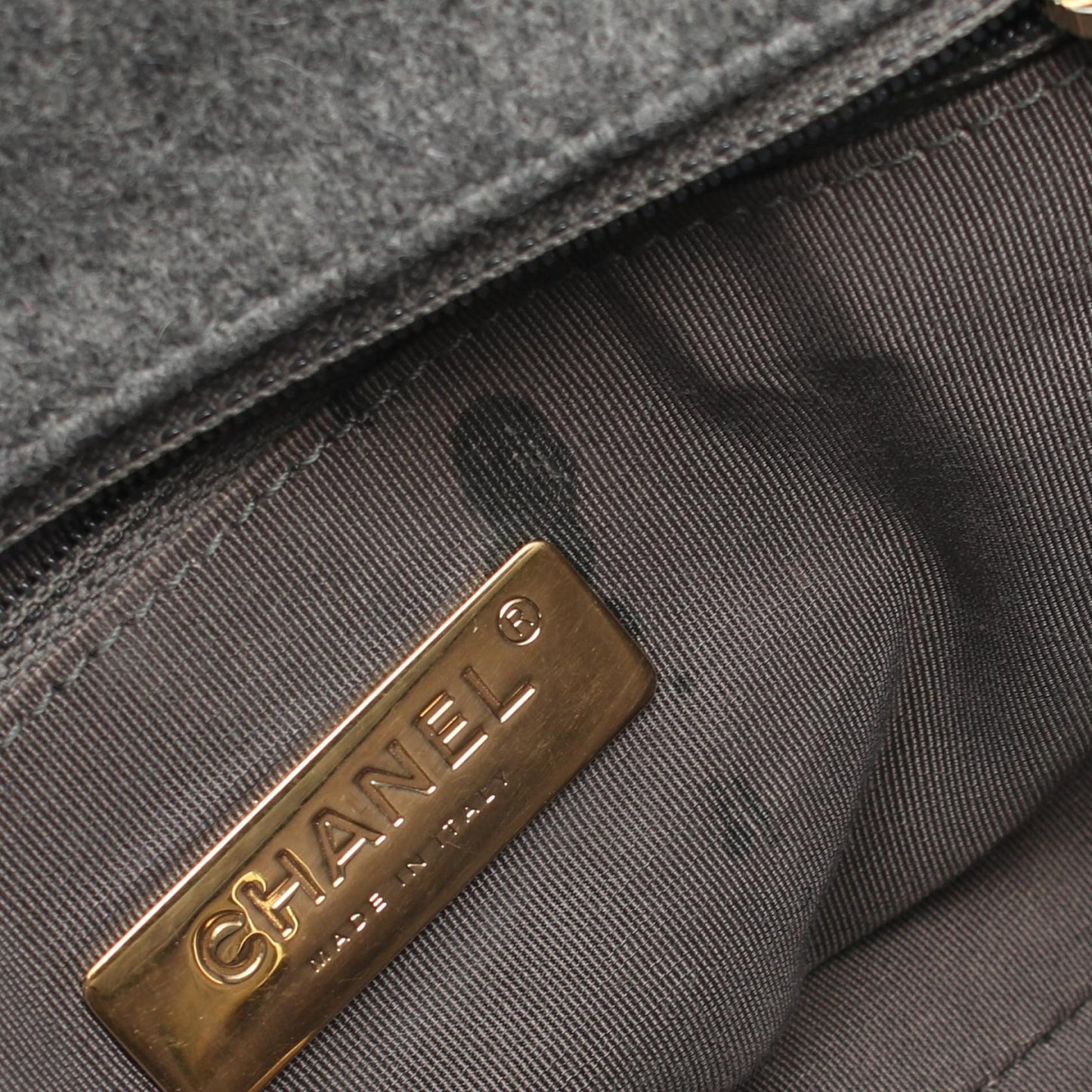Chanel 19 Matelasse Wool Shoulder Bag