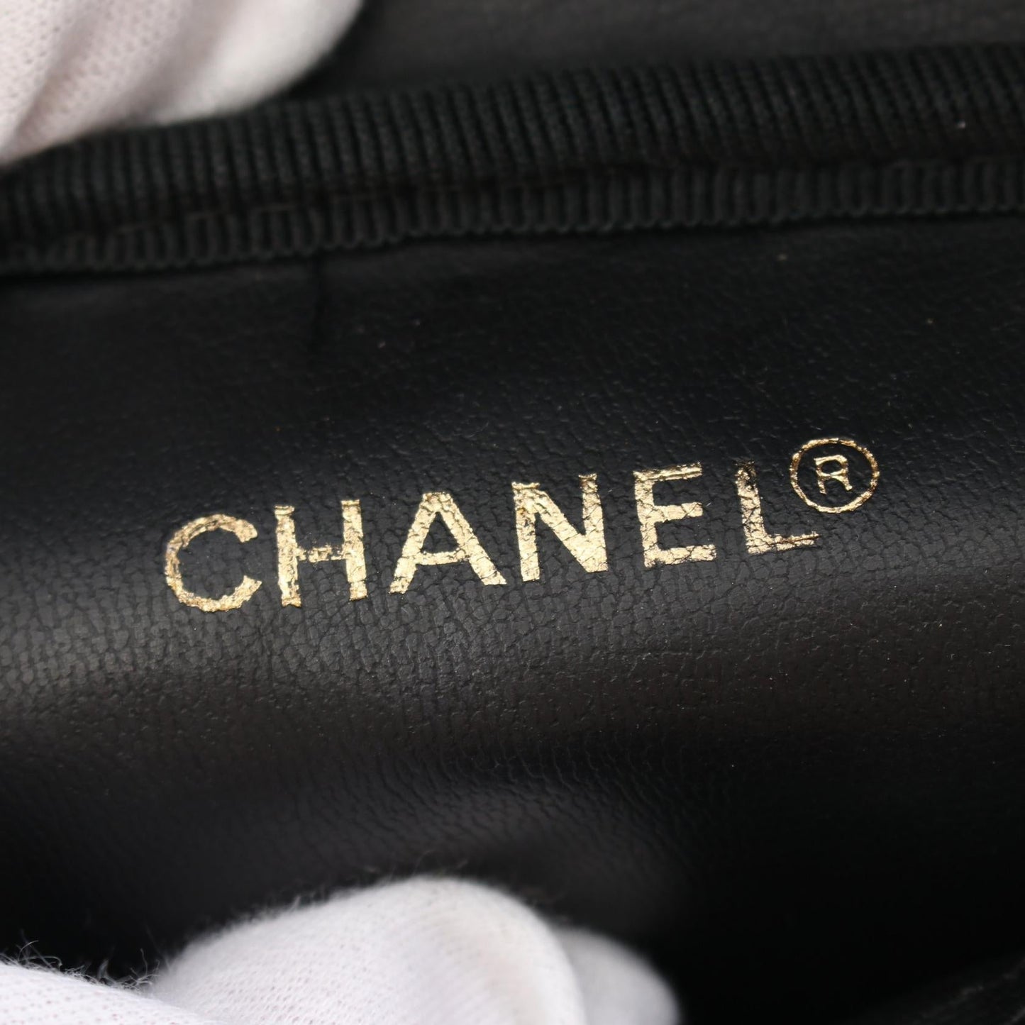 Chanel Caviar Skin Coco Mark Handbag Black
