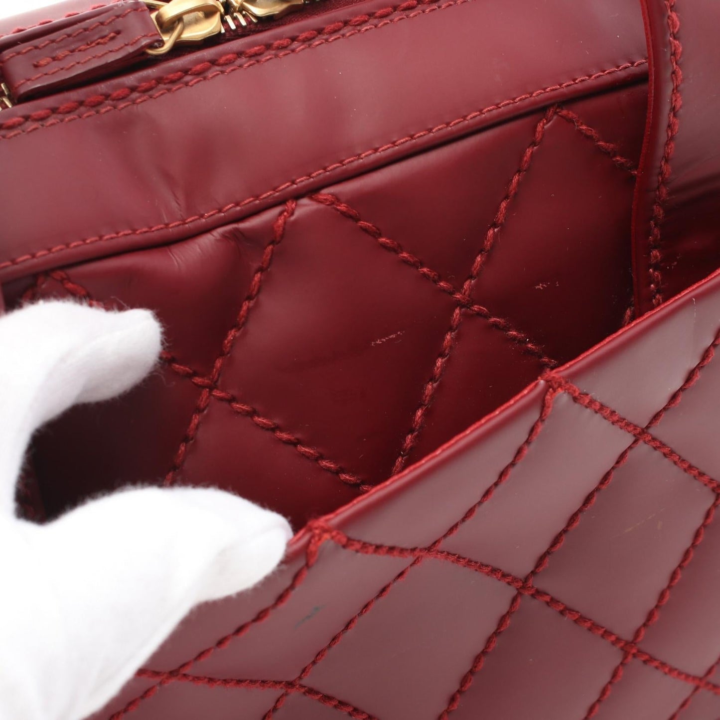 Chanel Wild Stitch Coco Mark Leather Handbag