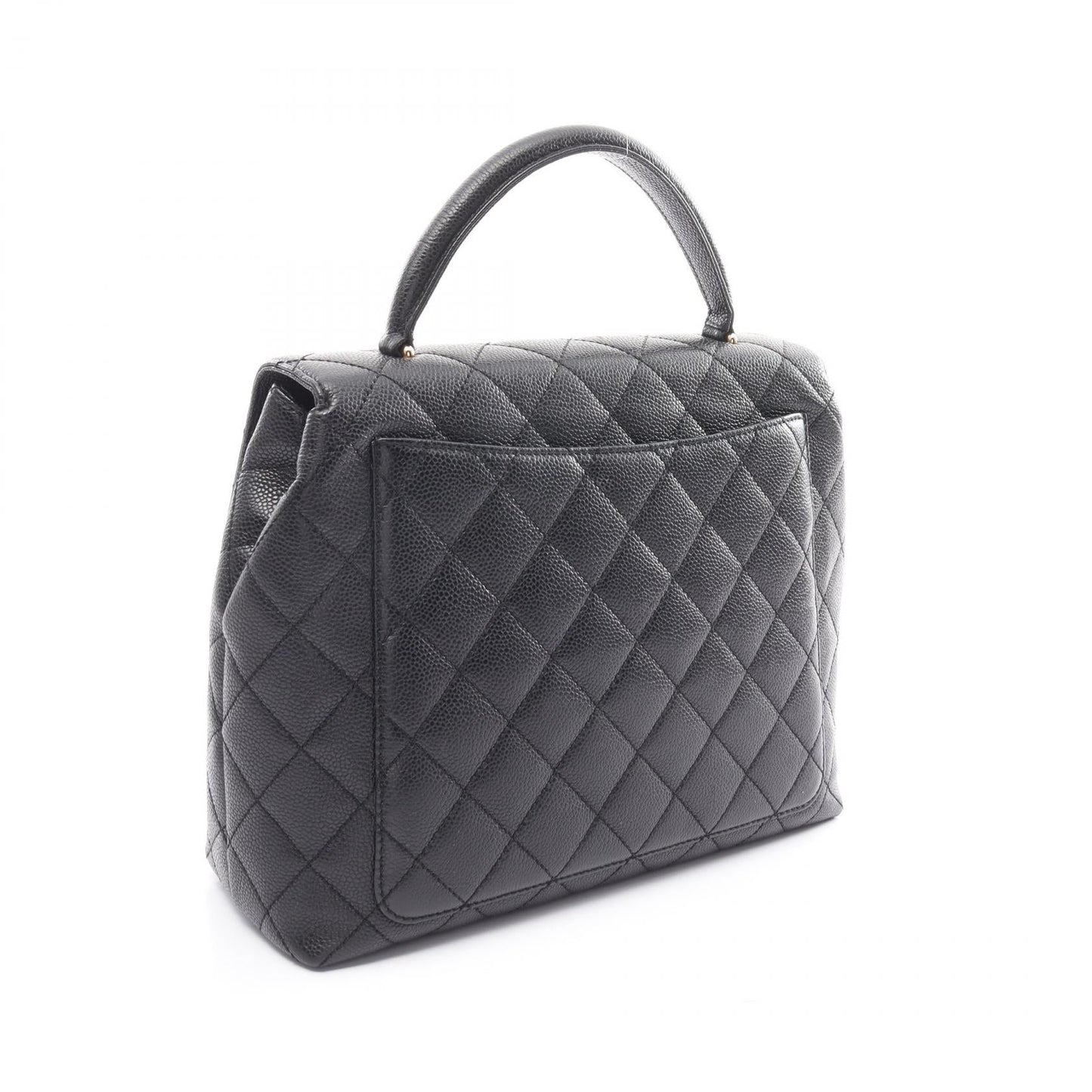 Chanel Matelasse Handbag Caviar Skin Black