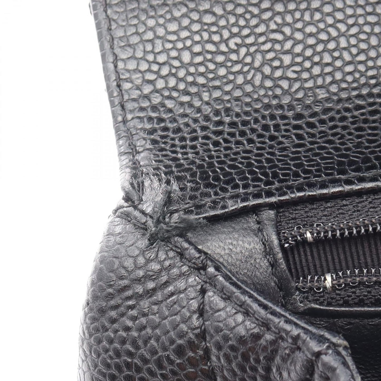 Chanel Matelasse Handbag Caviar Skin Black