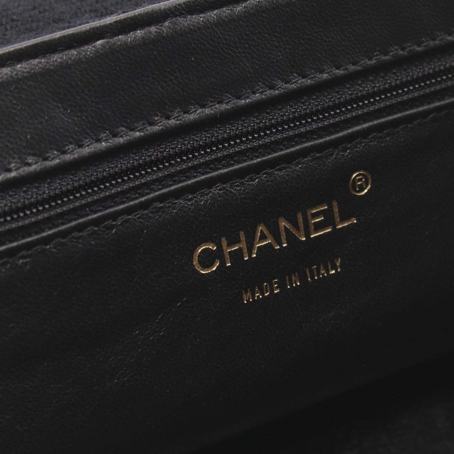 Chanel Wild Stitch Canvas Handbag Black