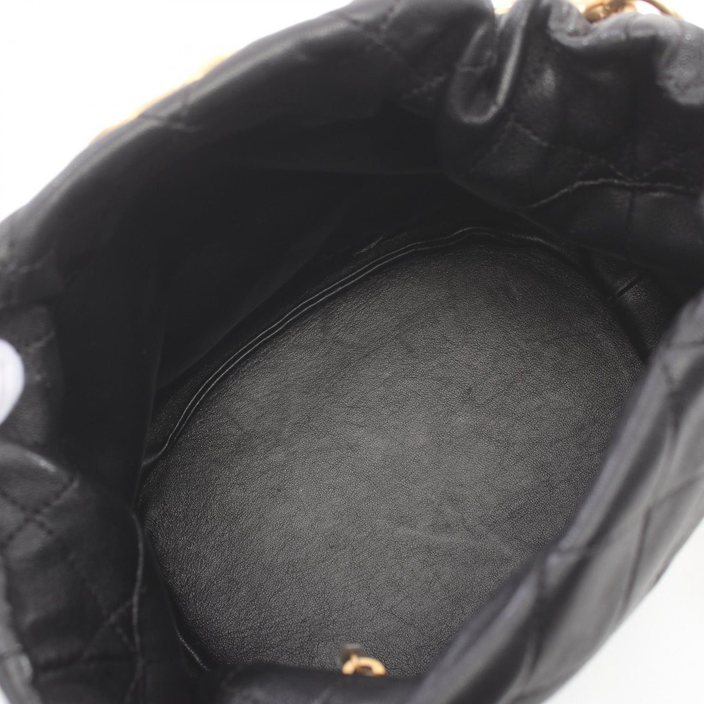 Chanel Leather Matelasse Shoulder Bag Black
