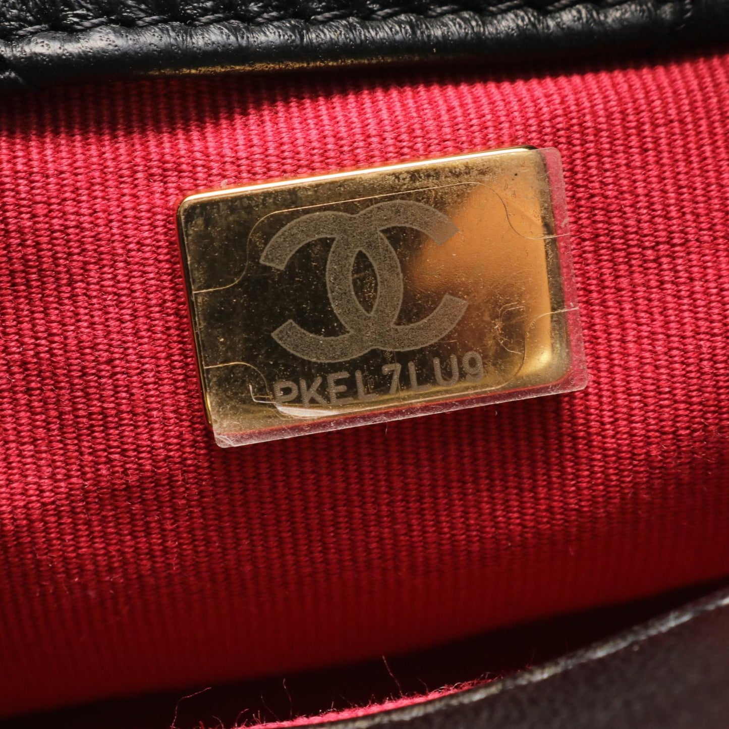 Chanel Leather Matelasse Shoulder Bag Black