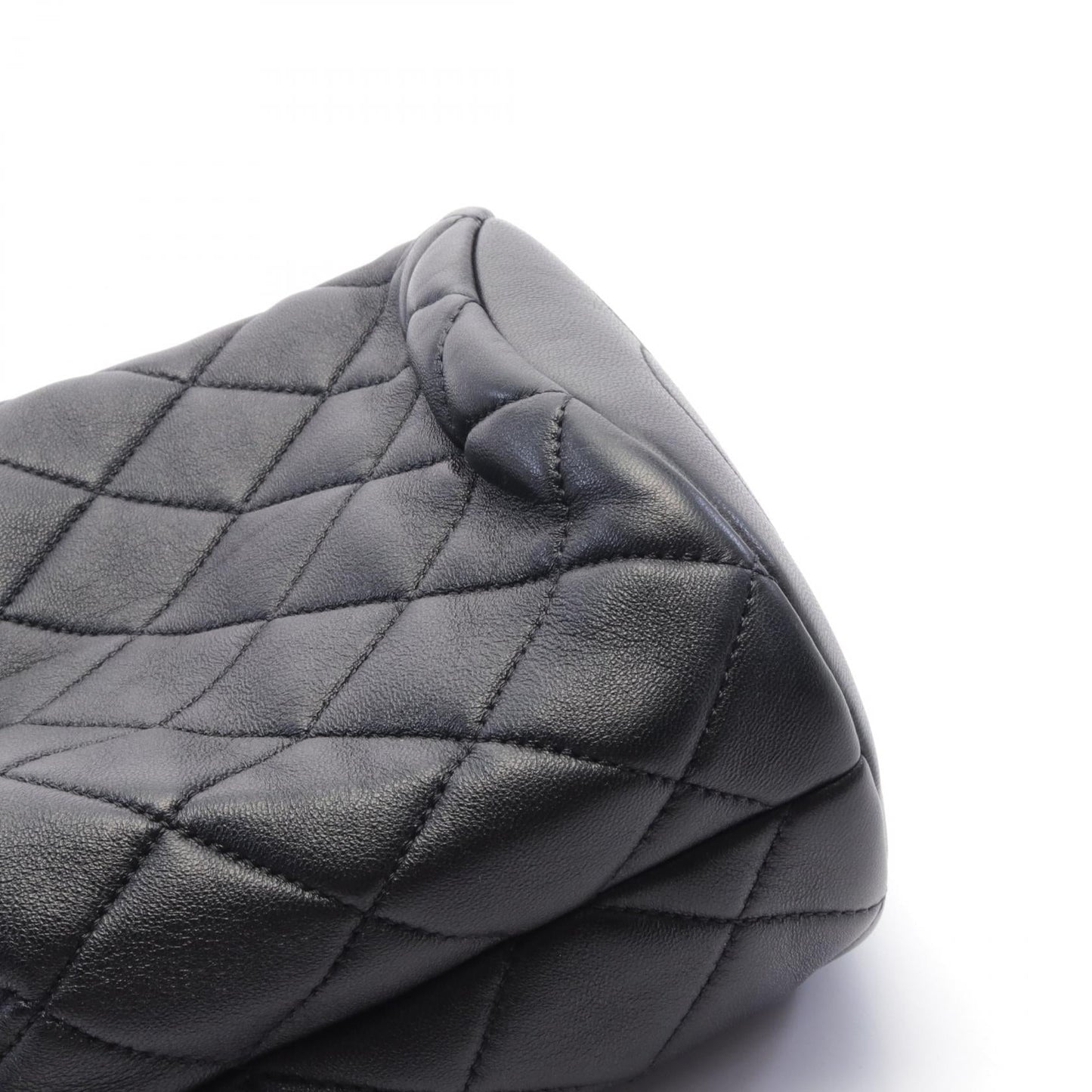 Chanel Leather Matelasse Shoulder Bag Black