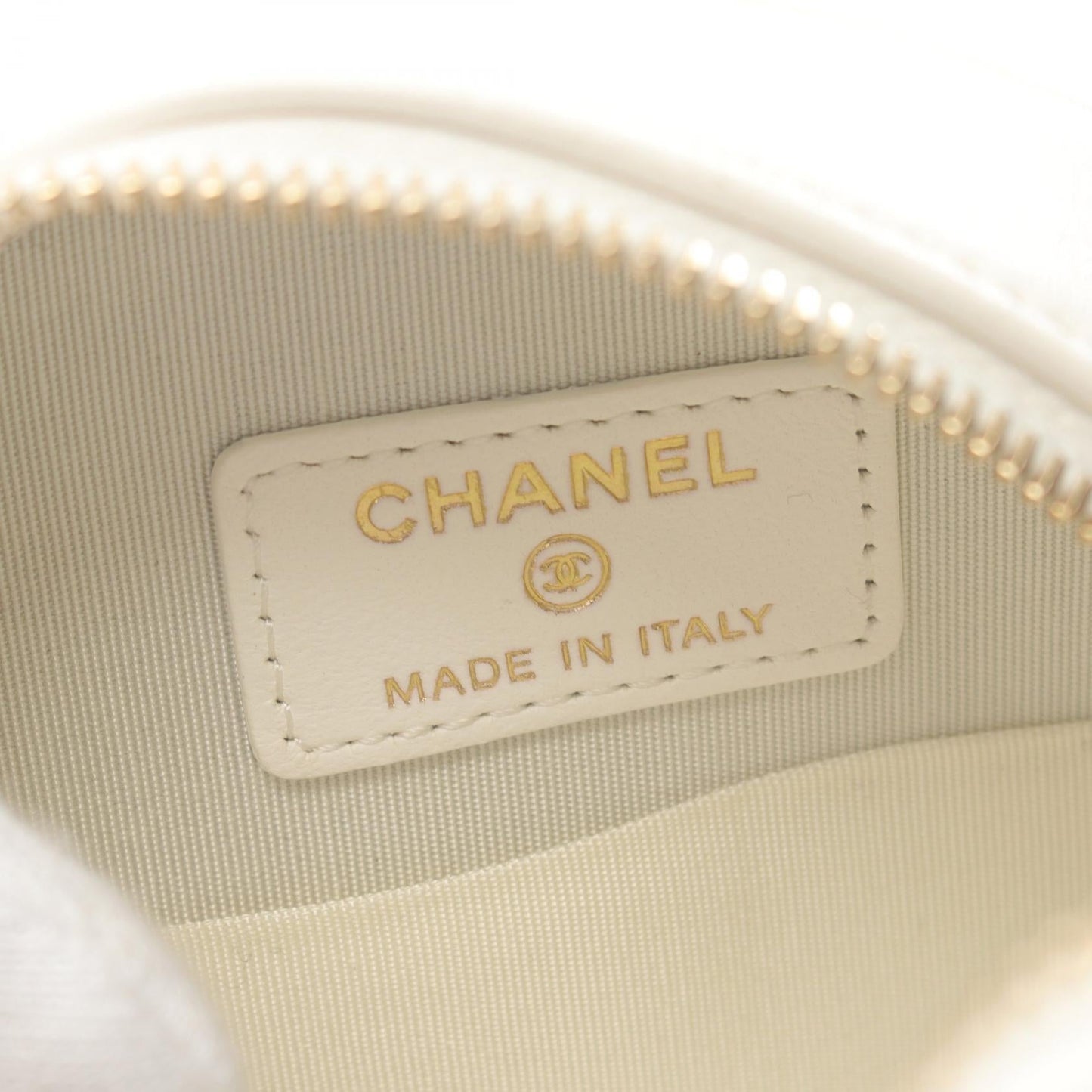Chanel Matelasse Mini Shoulder Bag Lambskin White