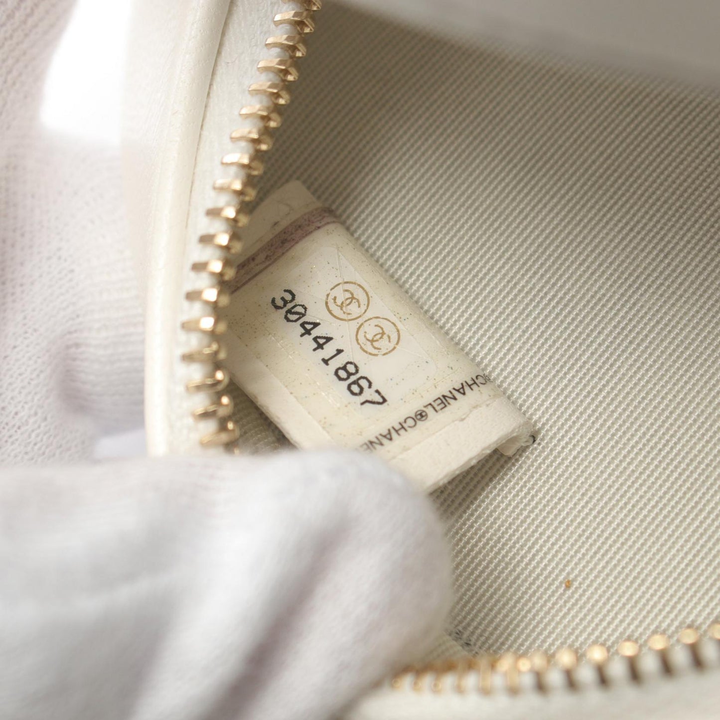 Chanel Matelasse Mini Shoulder Bag Lambskin White