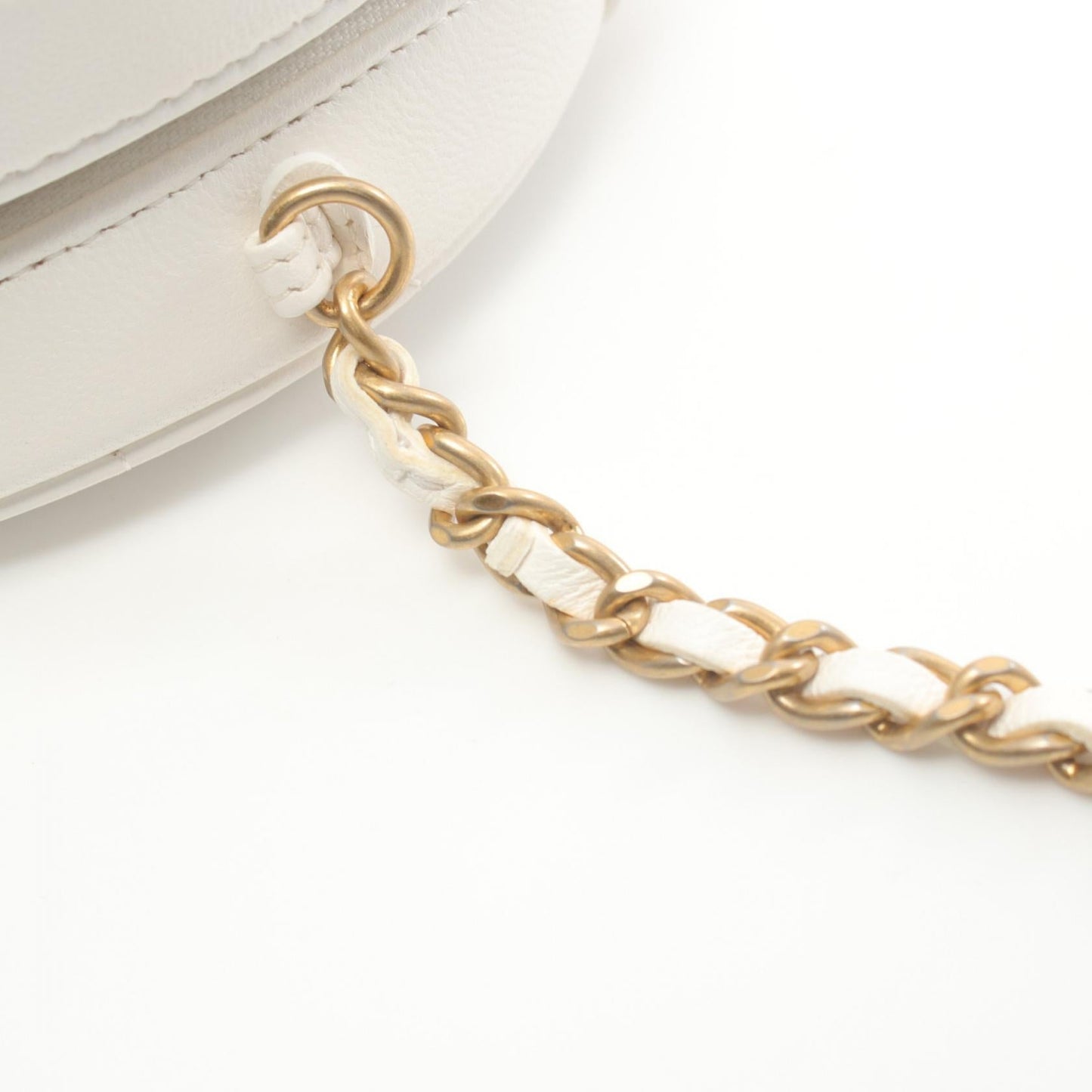 Chanel Matelasse Mini Shoulder Bag Lambskin White