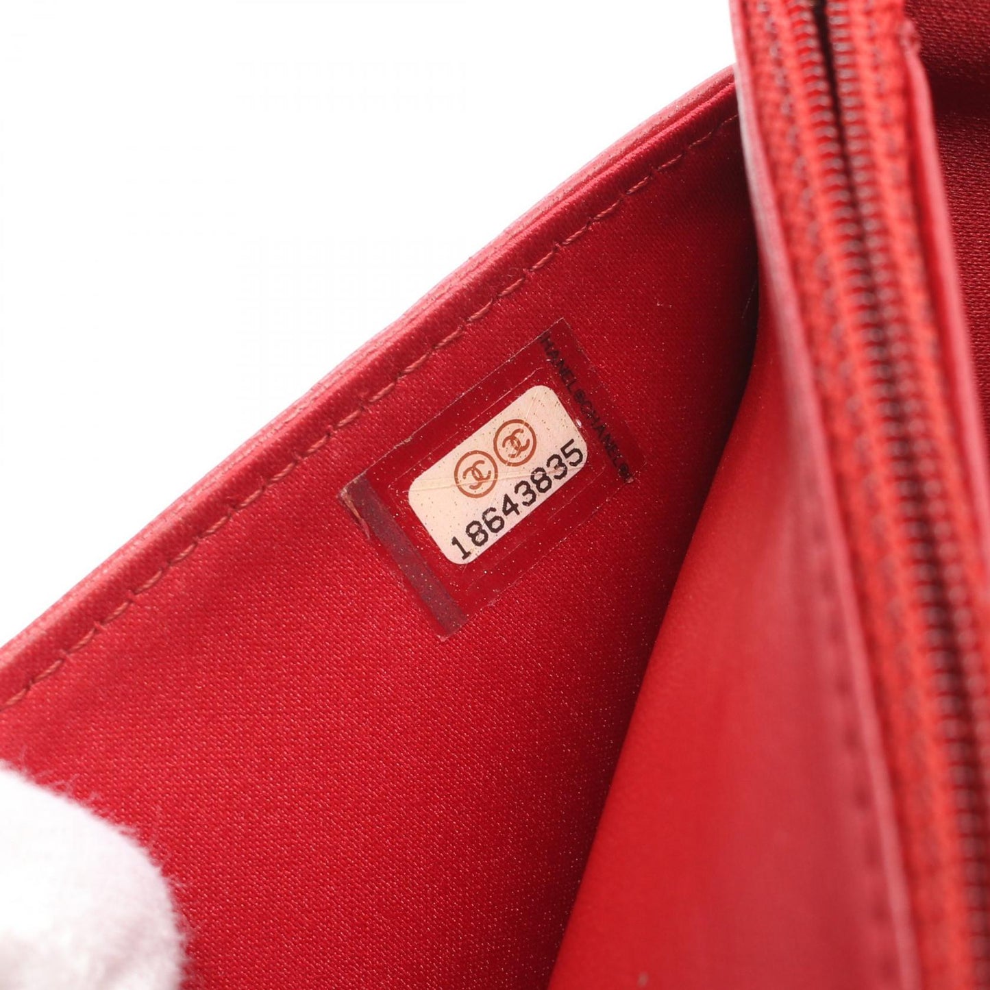 Chanel Camellia Lambskin Shoulder Bag Red