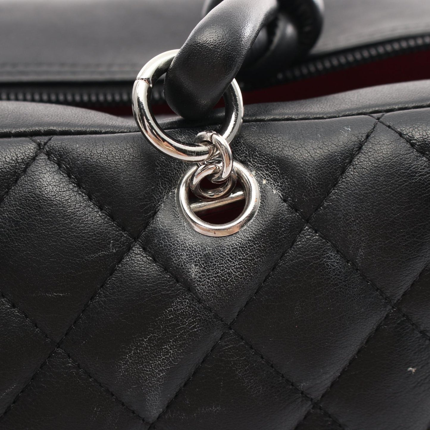 Chanel Cambon Line Leather Bowling Bag A25171