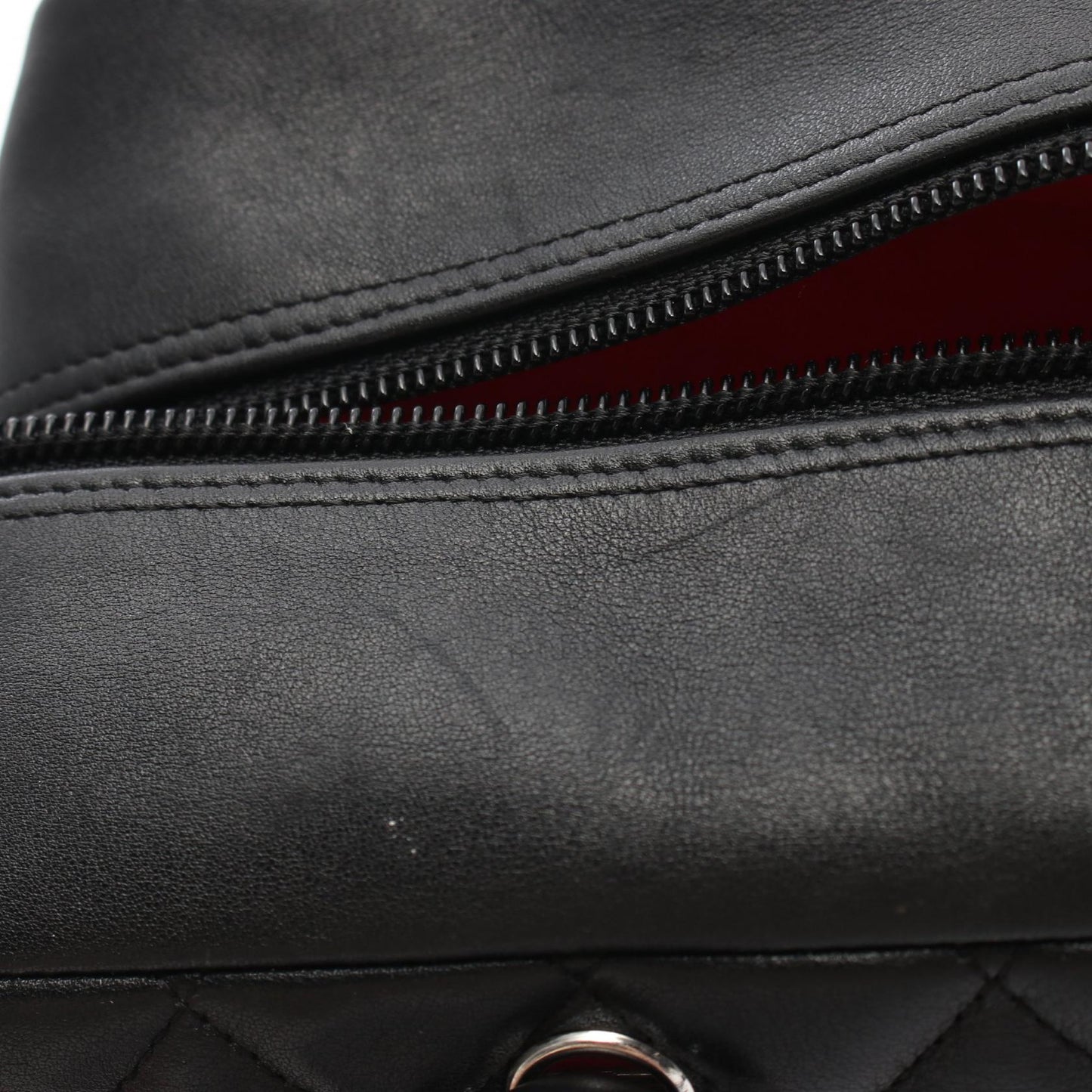 Chanel Cambon Line Leather Bowling Bag A25171