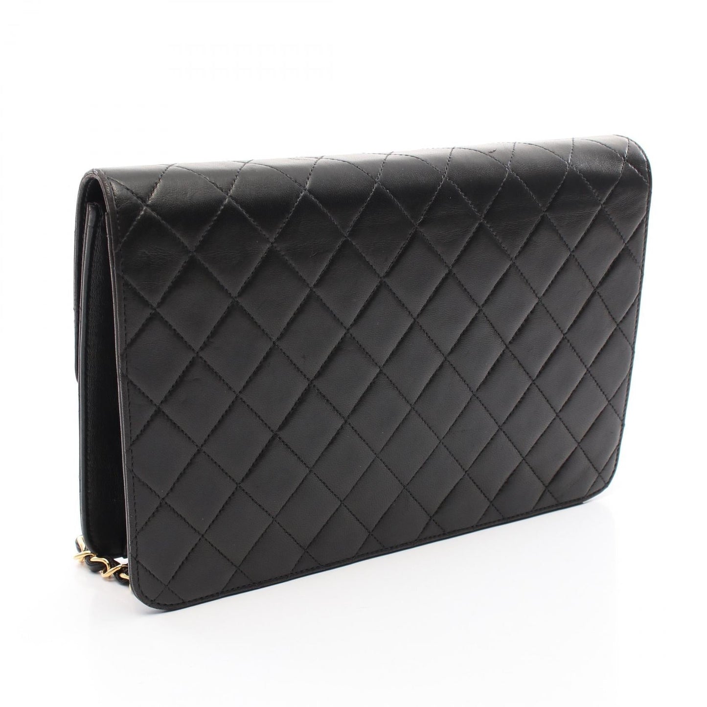 Chanel Matelasse Lambskin Shoulder Bag Black