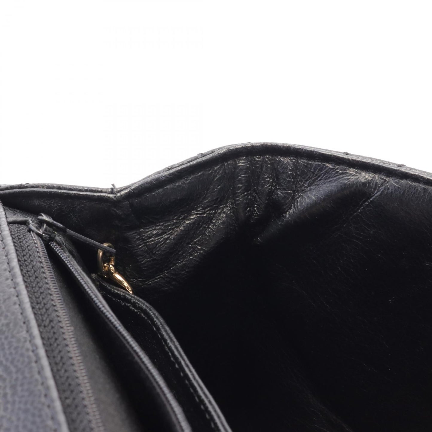 Chanel Matelasse Handbag Caviar Skin Black