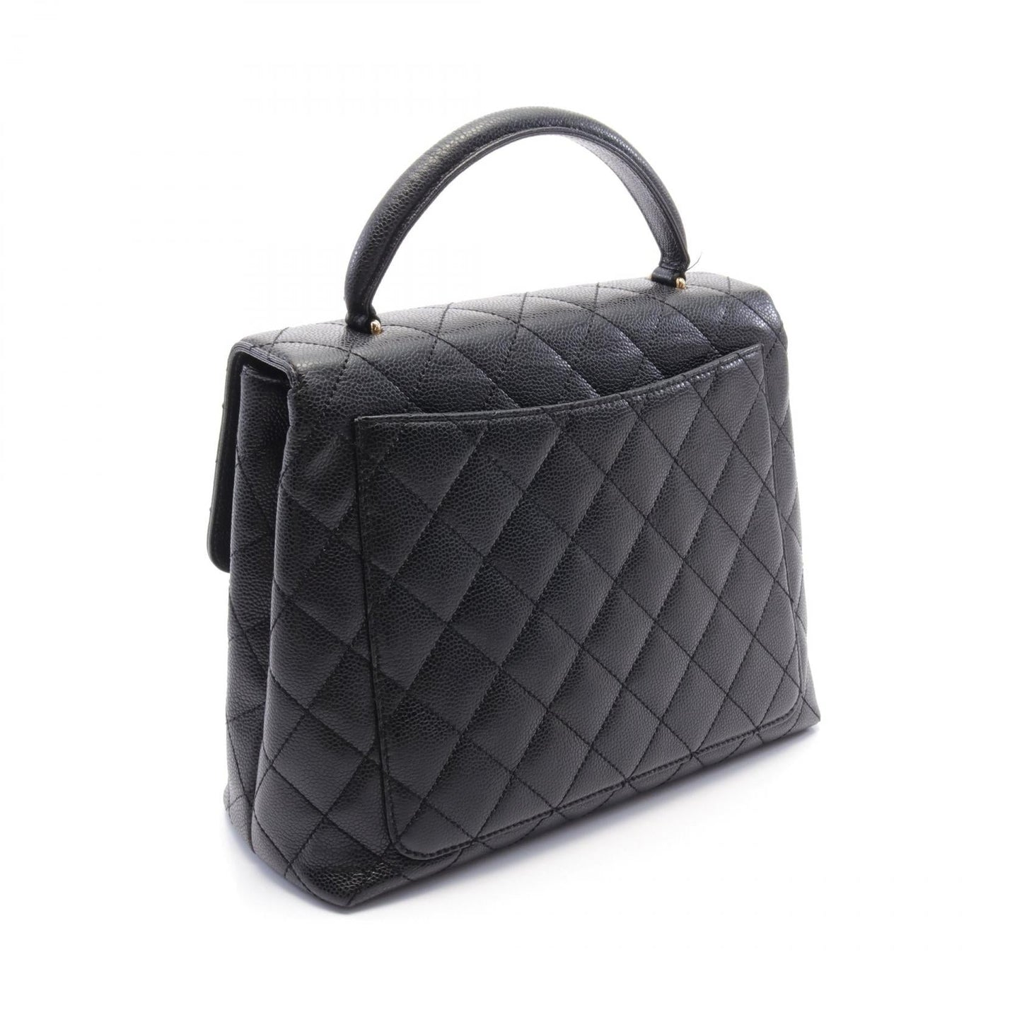 Chanel Matelasse Handbag Caviar Skin Black