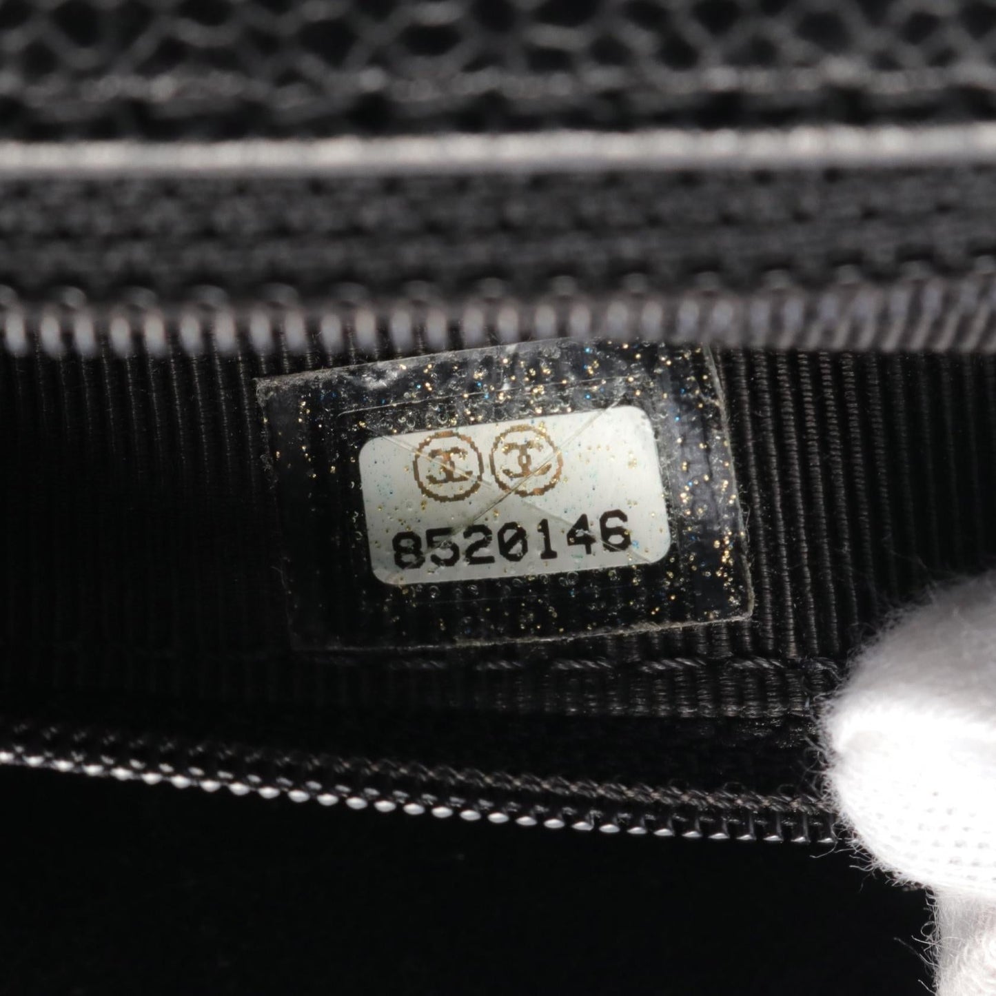 Chanel Matelasse Handbag Caviar Skin Black