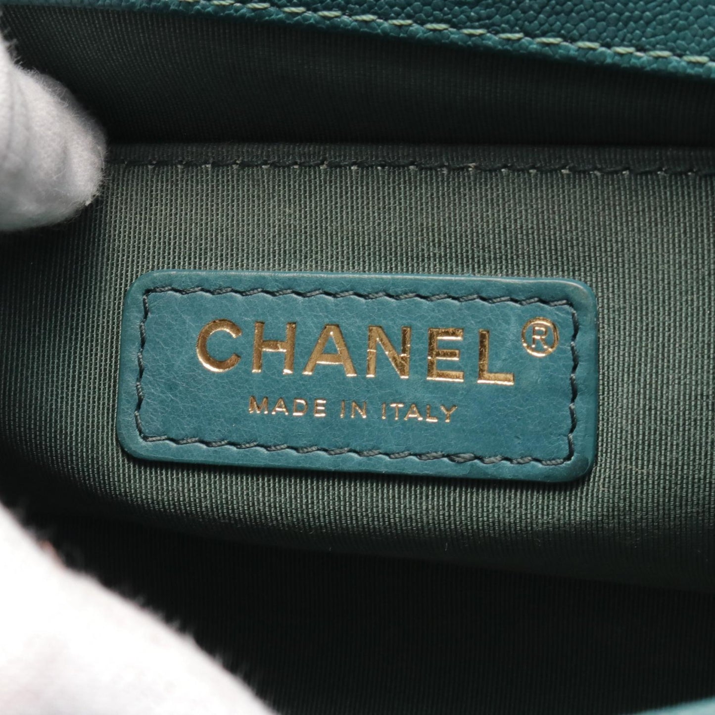 Chanel Boy Small Shoulder Bag Green