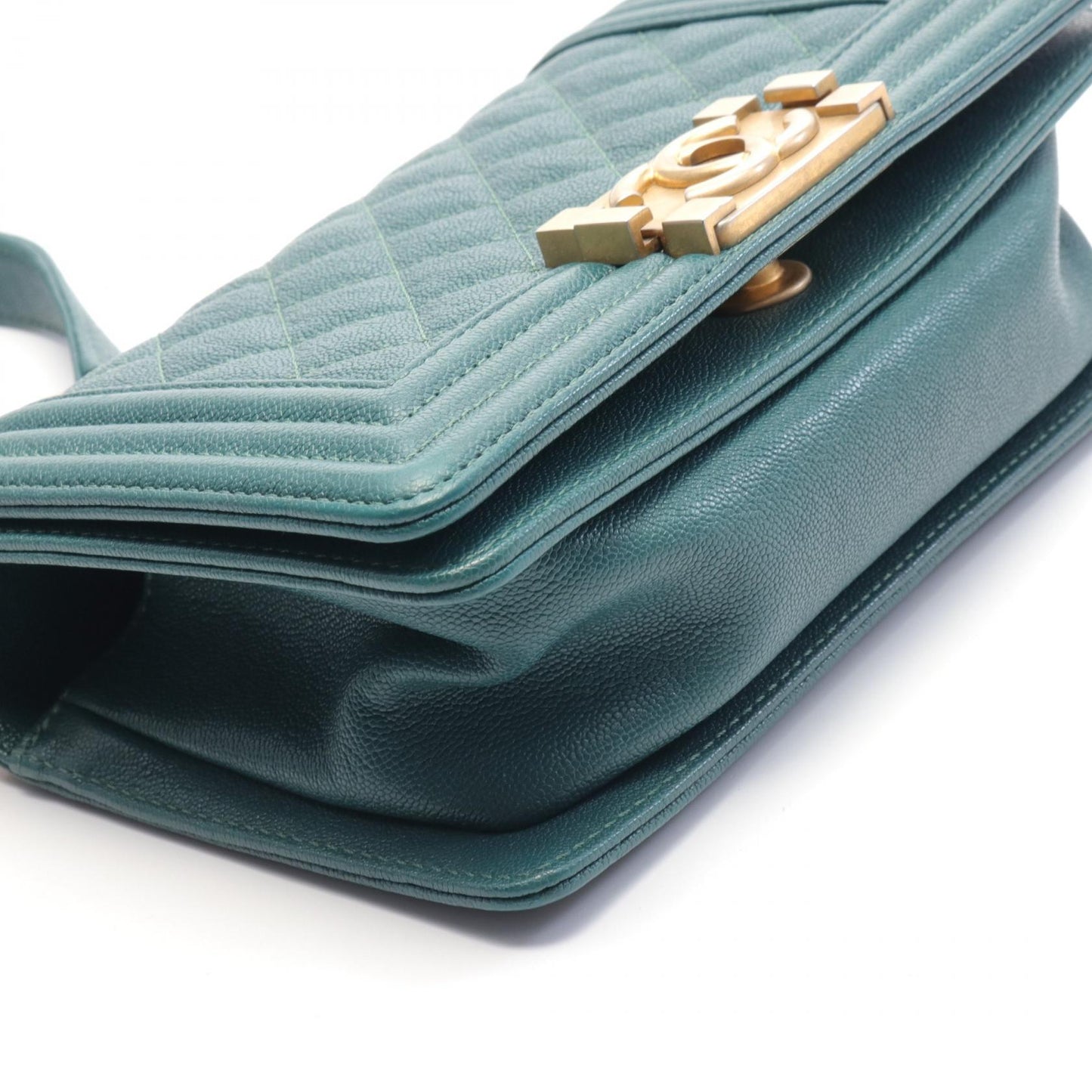 Chanel Boy Small Shoulder Bag Green