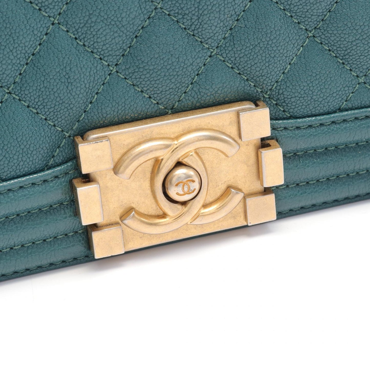 Chanel Boy Small Shoulder Bag Green