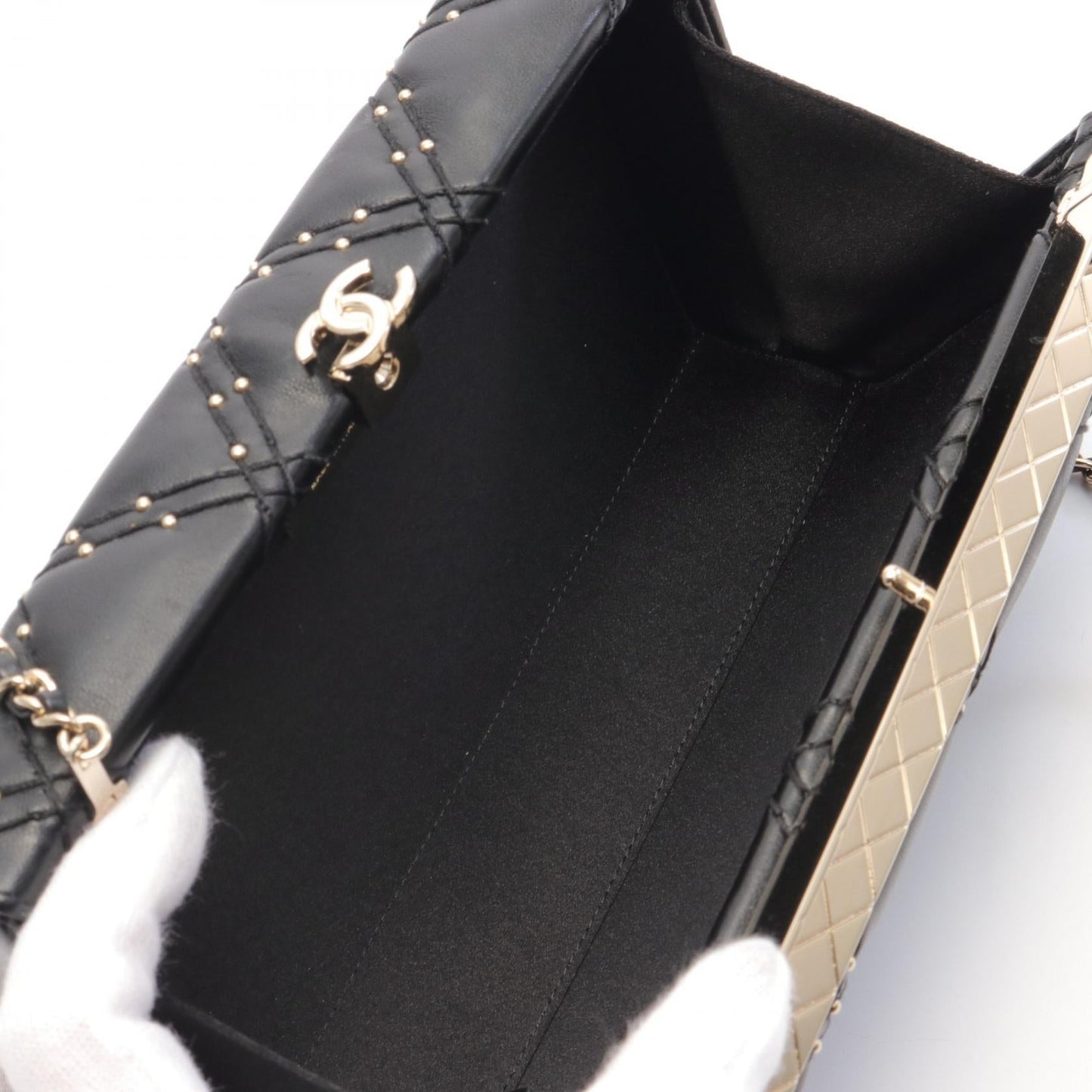 Chanel Leather Shoulder Bag Black